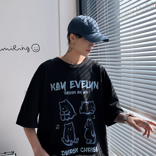 2021 new short sleeve shirt men summer quality tshirt tees classic fashion clothes plus size m-5xl o neck mtsk, White;black
2021 new short sleeve shirt men summer quality tshirt tees classic fashion clothes plus size m-5xl o neck mtsk, White;black