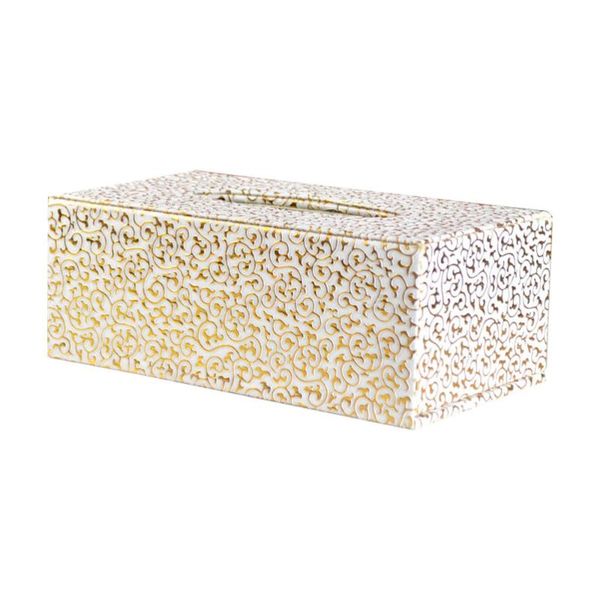 1pc home car use tissue holder leather tissue storage box practical box