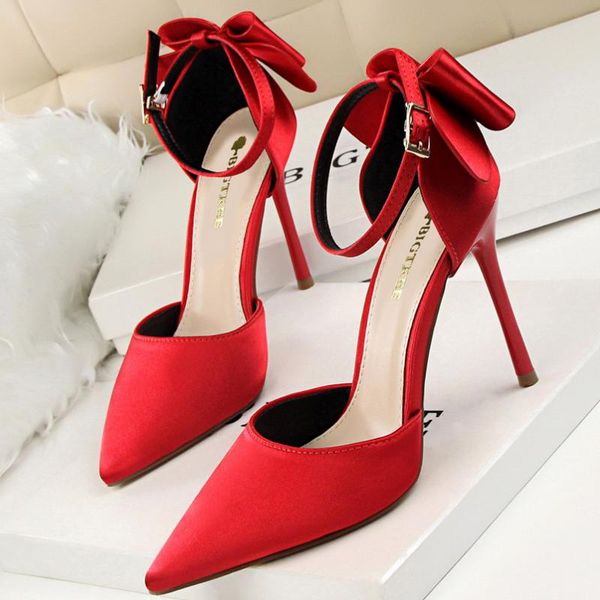 dress shoes spring summer women 2021 sandals pumps heels bowknot ankle strap party woman silk stilettos chaussure femme, Black
dress shoes spring summer women 2021 sandals pumps heels bowknot ankle strap party woman silk stilettos chaussure femme, Black