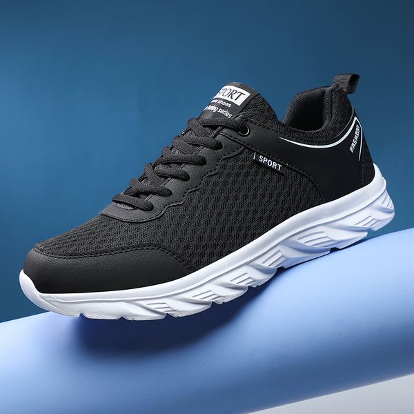 summer sneakers men shoes black lace up mesh breathable lightweight sports running shoes big size 39-46, Red;white
summer sneakers men shoes black lace up mesh breathable lightweight sports running shoes big size 39-46, Red;white