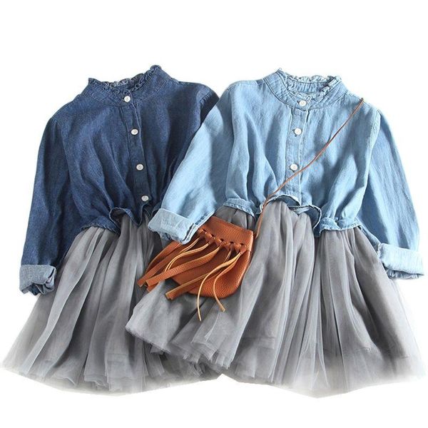 girl's dresses spring cotton jean girl long sleeve princess ball gown party wedding mesh baby patchwork kids outwearfor 2-8t, Red;yellow
girl's dresses spring cotton jean girl long sleeve princess ball gown party wedding mesh baby patchwork kids outwearfor 2-8t, Red;yellow