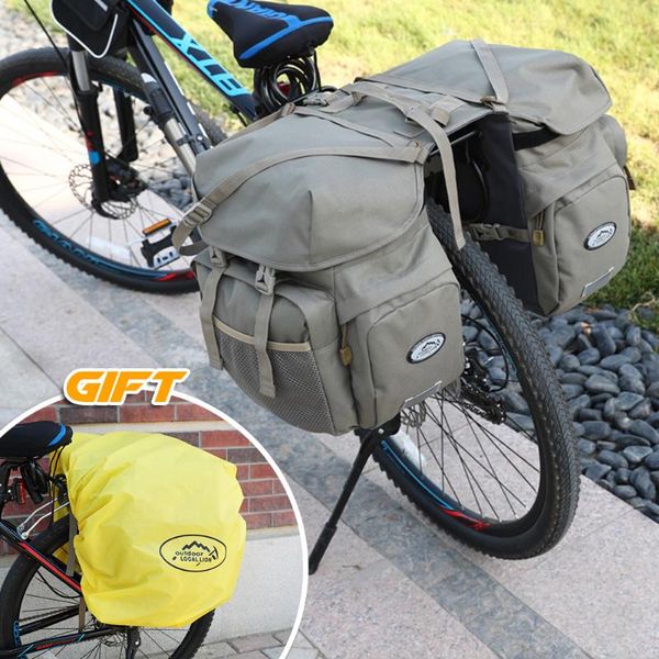 50l large capacity bike panniers bag waterproof rear seat bicycle bag trunk bags saddle with rain cover for travel camping
50l large capacity bike panniers bag waterproof rear seat bicycle bag trunk bags saddle with rain cover for travel camping