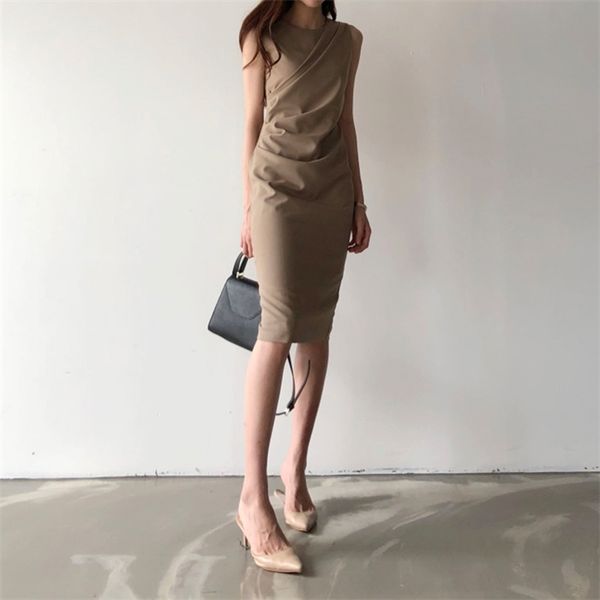 elegant women office dress new 2021 summer sleeveless bodycon dresses retro women midi solid black long robe vestidos mujer, Black;gray
elegant women office dress new 2021 summer sleeveless bodycon dresses retro women midi solid black long robe vestidos mujer, Black;gray
