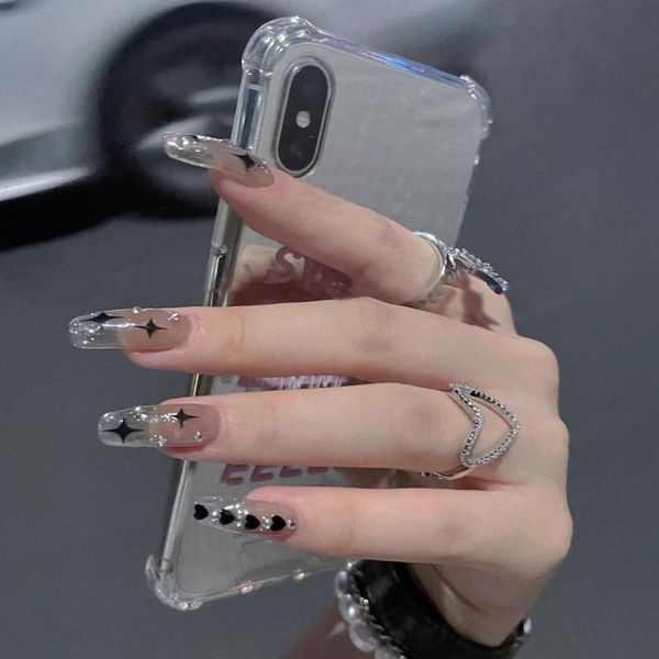 false nails 24pcs stars printed nail patch glue type removable long paragraph fashion manicure save time soyw889, Red;gold
false nails 24pcs stars printed nail patch glue type removable long paragraph fashion manicure save time soyw889, Red;gold
