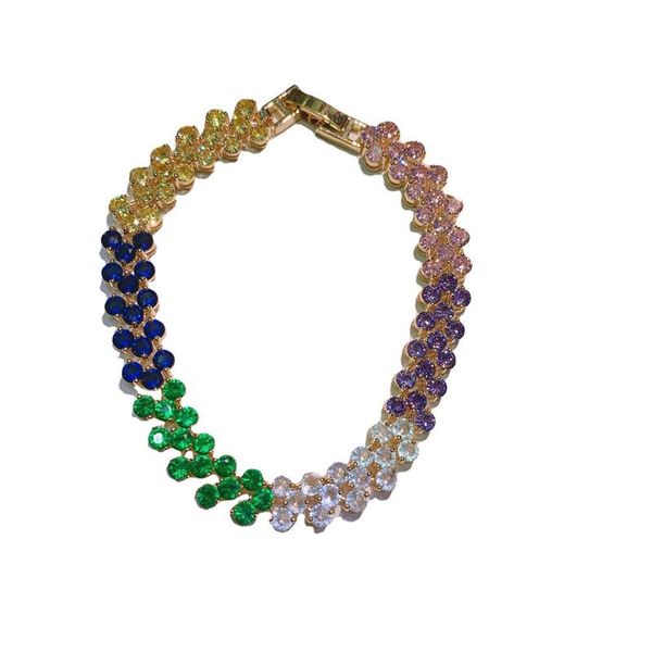 link, chain multicolour rhinestone link chains for women brand design cubic zirconia hiphop bracelets female luxury hip hop jewelry, Black
link, chain multicolour rhinestone link chains for women brand design cubic zirconia hiphop bracelets female luxury hip hop jewelry, Black