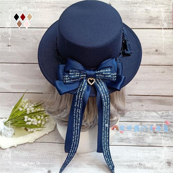 party masks lolita woolen autumn and winter hat soft sister cute imitation wool velvet cap british flat along the bow
party masks lolita woolen autumn and winter hat soft sister cute imitation wool velvet cap british flat along the bow