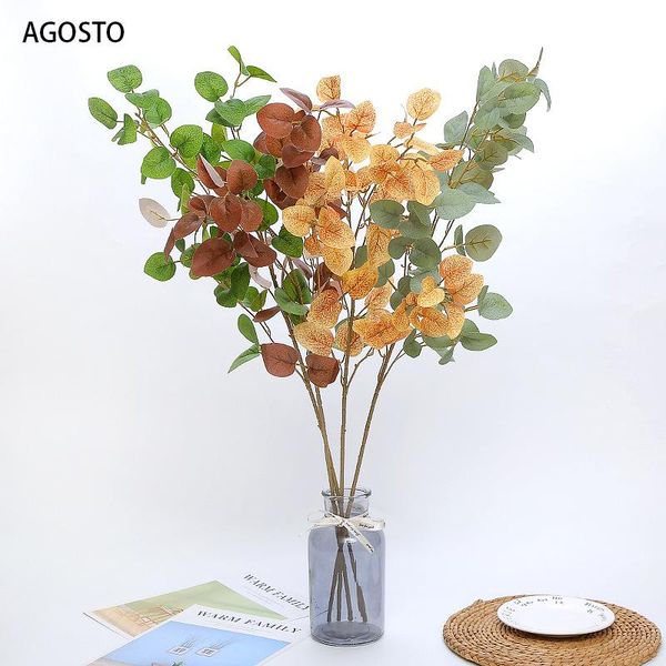 wedding office decor home decor artificial eucalyptus leaves fake plants home plant accessories bedroom decoration