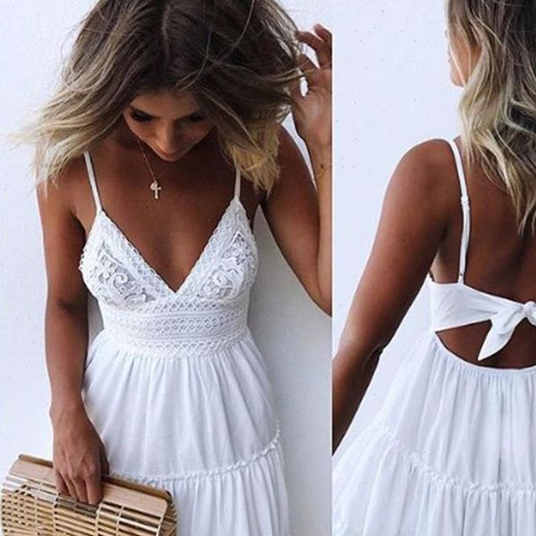fashion boho summer dress women strappy lace white dresses female ladies beach v neck party dress yellow pink, Black;gray
fashion boho summer dress women strappy lace white dresses female ladies beach v neck party dress yellow pink, Black;gray