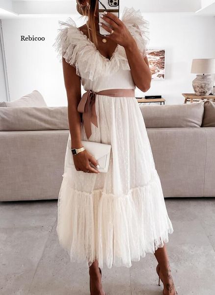 casual dresses women vintage long dress floral v-neck polka dots mesh sleeveless ruffles belt pleated elegant chic, Black;gray
casual dresses women vintage long dress floral v-neck polka dots mesh sleeveless ruffles belt pleated elegant chic, Black;gray