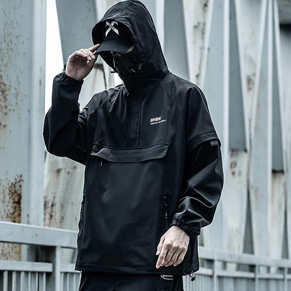 hip hop streetwear zipper coat multi pockets cargo jacket tactical function autumn windbreaker coats kg-247, Black
hip hop streetwear zipper coat multi pockets cargo jacket tactical function autumn windbreaker coats kg-247, Black