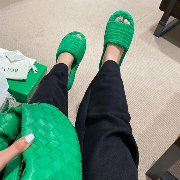 new luxury winter brand sandals women slipper fashion green fur slides soft sole comfort open toe house flip flops, Black
new luxury winter brand sandals women slipper fashion green fur slides soft sole comfort open toe house flip flops, Black
