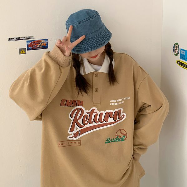 new vintage hoodies polo collar oversized 2021 spring autumn women letter print sweatshirt teens harajuku long sleeve bsm2, Black
new vintage hoodies polo collar oversized 2021 spring autumn women letter print sweatshirt teens harajuku long sleeve bsm2, Black