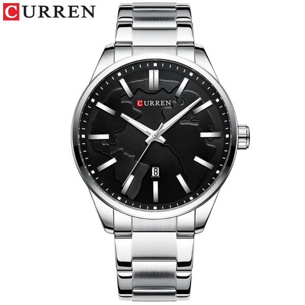 wristwatches curren creative design dial quartz watch stainless steel clock male business men's with date fashion gift reloj hombres, Slivery;brown
wristwatches curren creative design dial quartz watch stainless steel clock male business men's with date fashion gift reloj hombres, Slivery;brown