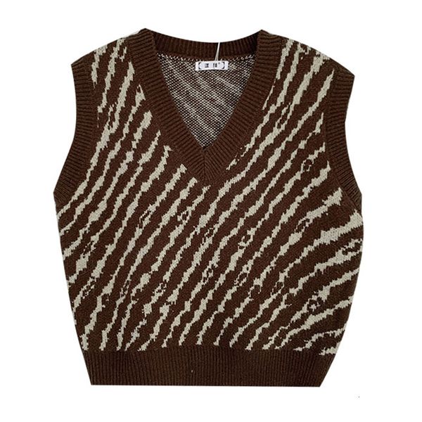 2021 vintage zebra print knitted sweater vest women college girls fashion sleeveless v-neck casual tank autumn new design hw6r, White;black
2021 vintage zebra print knitted sweater vest women college girls fashion sleeveless v-neck casual tank autumn new design hw6r, White;black
