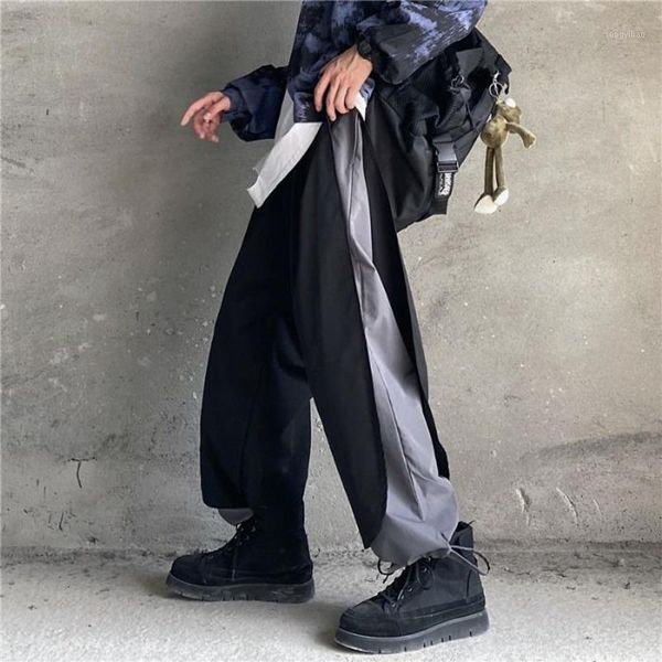men's pants autumn straight fashion hit color casual men streetwear wild loose hip-hop fake two-piece trousers mens m-xl, Black
men's pants autumn straight fashion hit color casual men streetwear wild loose hip-hop fake two-piece trousers mens m-xl, Black