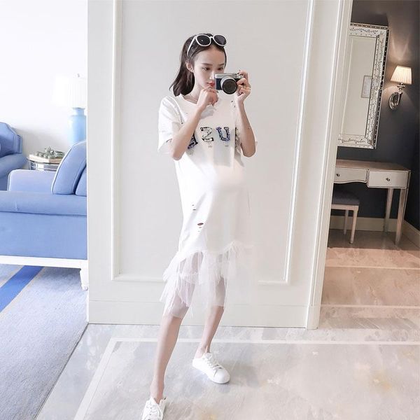 maternity dresses 2021 brand summer dress woman lace splice large size cute straight, White
maternity dresses 2021 brand summer dress woman lace splice large size cute straight, White