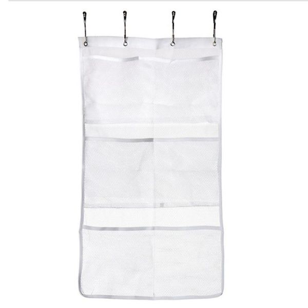 hooks & rails quick dry hanging caddy and bath organizer with 6 pockets on shower curtain rod liner mesh
hooks & rails quick dry hanging caddy and bath organizer with 6 pockets on shower curtain rod liner mesh