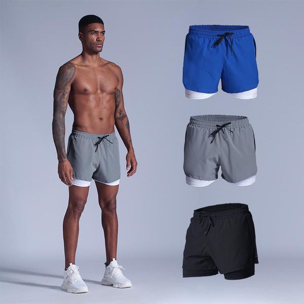 men's sports shorts fake two-piece marathon running bottom quick-drying training fitness three-point shorts casual sportswear, Black;blue
men's sports shorts fake two-piece marathon running bottom quick-drying training fitness three-point shorts casual sportswear, Black;blue