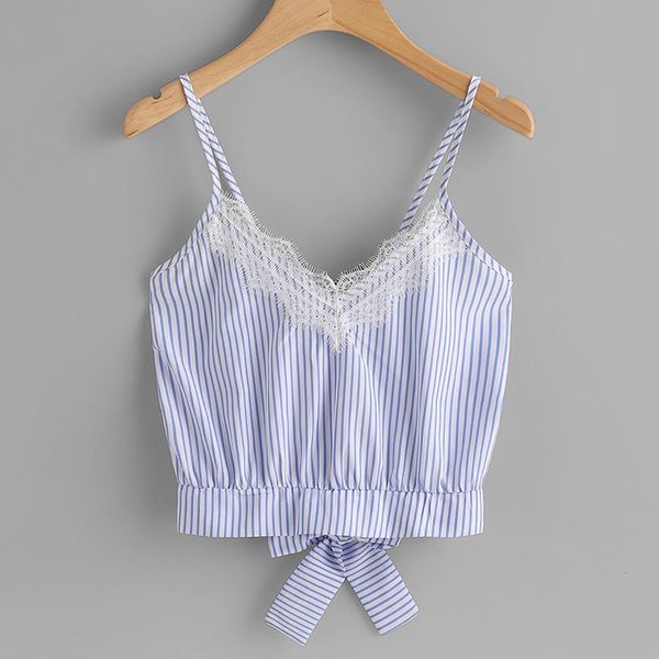 casual lace patchwork sleeveless crop vest tank striped t shirt summer for women p, White
casual lace patchwork sleeveless crop vest tank striped t shirt summer for women p, White