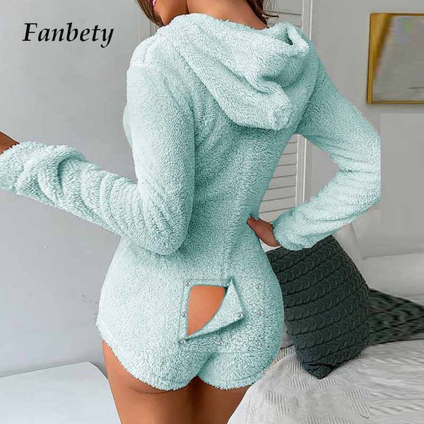 2021 new women jumpsuits fleece pajama solid hooded bodysuit shorts winter warm tracksuit hollow out one-piece sleepwear plus size db8i, Gray
2021 new women jumpsuits fleece pajama solid hooded bodysuit shorts winter warm tracksuit hollow out one-piece sleepwear plus size db8i, Gray