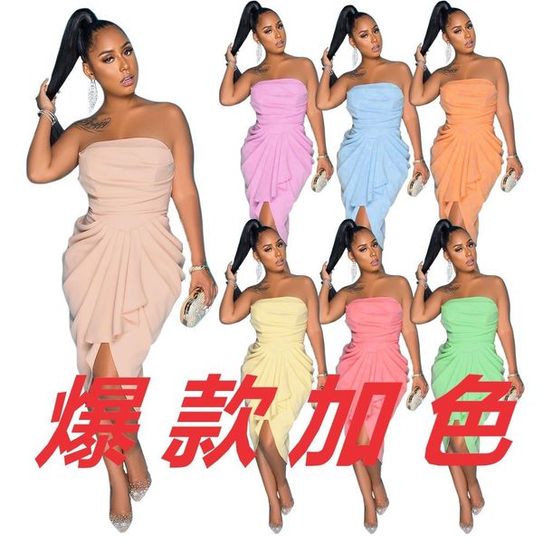 luxury casual dresses dy6984 women's bra off the shoulder drs waist closed slim solid color pleated drs, Black;gray
luxury casual dresses dy6984 women's bra off the shoulder drs waist closed slim solid color pleated drs, Black;gray