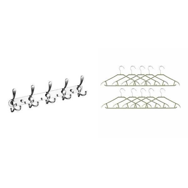 hangers & racks 1 pcs stainless steel 5-wall coat rack wall mounted hooks 10 portable hanger large drying
hangers & racks 1 pcs stainless steel 5-wall coat rack wall mounted hooks 10 portable hanger large drying
