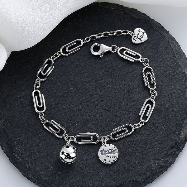 chaosheng s925 sterling silver personalized bell smiling face bracelet ins niche design sense of online popularity trend versatile hand, Golden;silver
chaosheng s925 sterling silver personalized bell smiling face bracelet ins niche design sense of online popularity trend versatile hand, Golden;silver