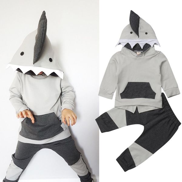 2pcs toddler kids boy autumn sharks casual clothes hooded pullover patchwork long pants trousers outfits 0-4y, White
2pcs toddler kids boy autumn sharks casual clothes hooded pullover patchwork long pants trousers outfits 0-4y, White