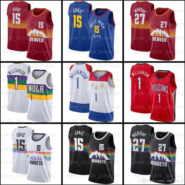 ncaa duke 1 zion 15 nikola williamson murray jokic 27 jamal a1 denver nuggets new orleans pelicans men basketball jerseys, Black;red
ncaa duke 1 zion 15 nikola williamson murray jokic 27 jamal a1 denver nuggets new orleans pelicans men basketball jerseys, Black;red