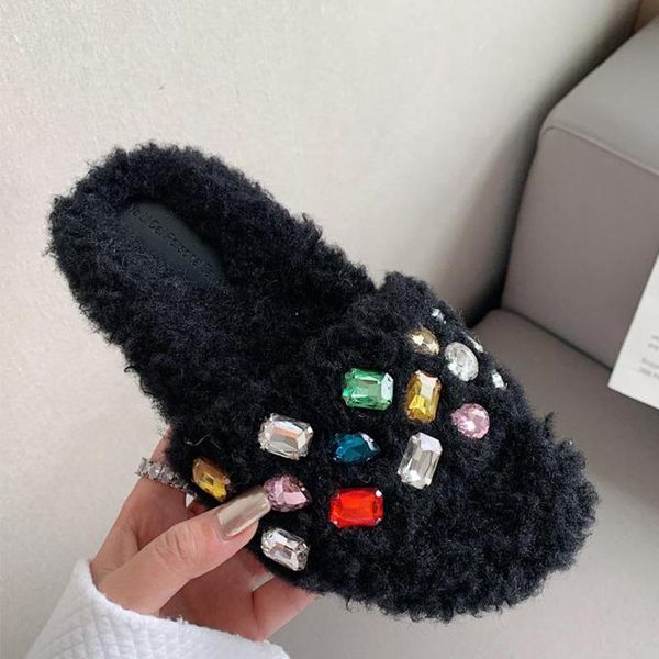 slippers home cotton shoes women flip flop 2021 winter keep warm flops ladies diamond round toe slides female, Black
slippers home cotton shoes women flip flop 2021 winter keep warm flops ladies diamond round toe slides female, Black