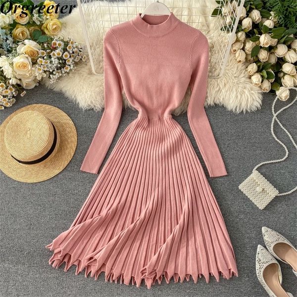 knit dress female autumn and winter ins fashion temperament half tutleneck long sleeve tassel hem pleated dress sweater dress 201110, Black;gray
knit dress female autumn and winter ins fashion temperament half tutleneck long sleeve tassel hem pleated dress sweater dress 201110, Black;gray