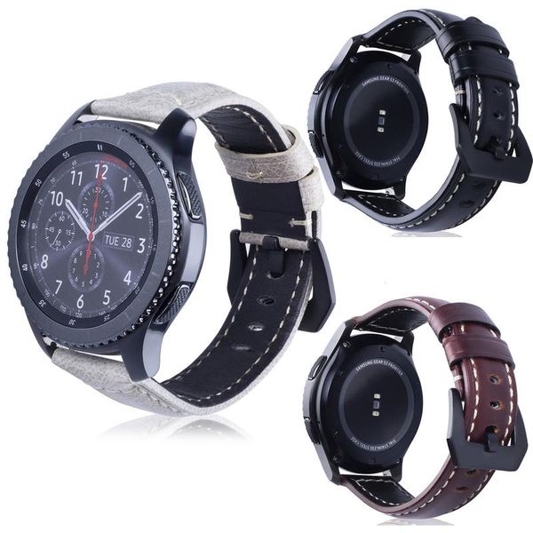 watch bands leather watchband for samsung gear s3 frontier classic galaxy retro genuine 22mm smart smooth bracelet belt, Black;brown
watch bands leather watchband for samsung gear s3 frontier classic galaxy retro genuine 22mm smart smooth bracelet belt, Black;brown