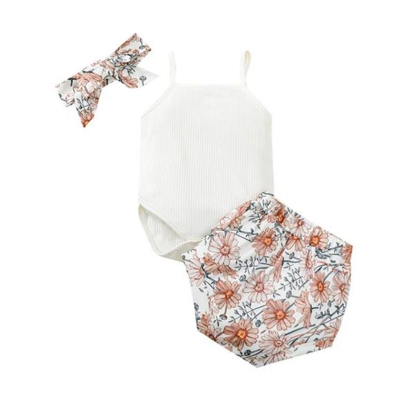 clothing sets baby girls three-piece clothes set white boat neck sleeveless romper printed pattern shorts and headdress for 0-24 months
clothing sets baby girls three-piece clothes set white boat neck sleeveless romper printed pattern shorts and headdress for 0-24 months