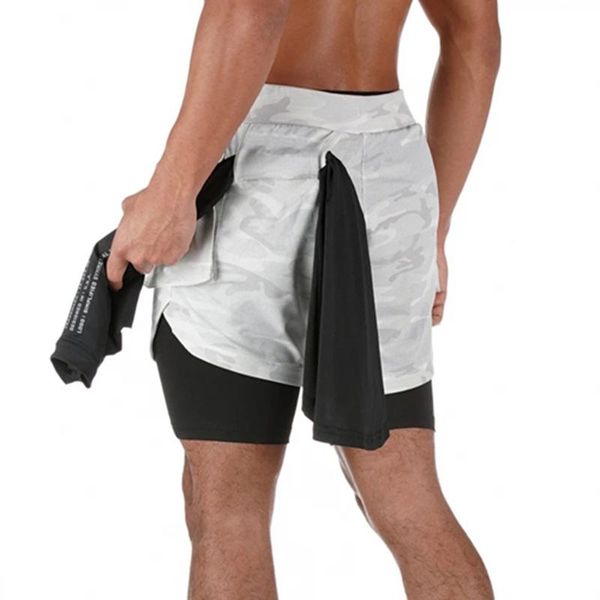 men's shorts 2021 jogging sweatpants double layer quick drying board running short gym fitness workout clothing for men, White;black
men's shorts 2021 jogging sweatpants double layer quick drying board running short gym fitness workout clothing for men, White;black