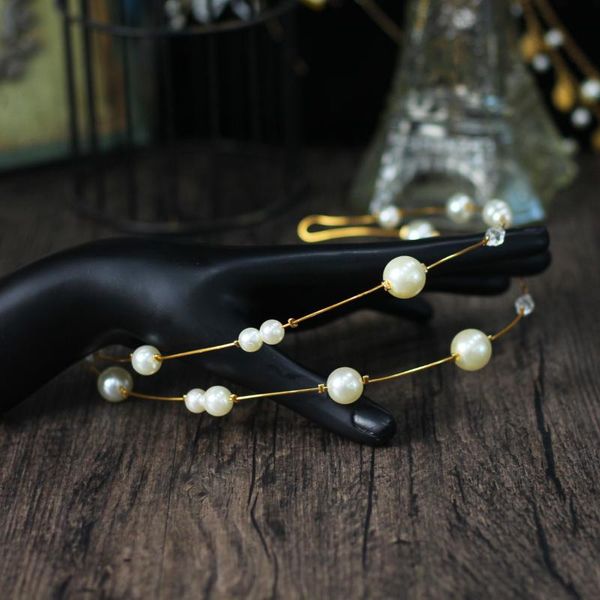 headpieces sweetheart bridal headdress pearl crystal hair hoop earings set for wedding perform studio travel prop daily life hp041, Silver
headpieces sweetheart bridal headdress pearl crystal hair hoop earings set for wedding perform studio travel prop daily life hp041, Silver
