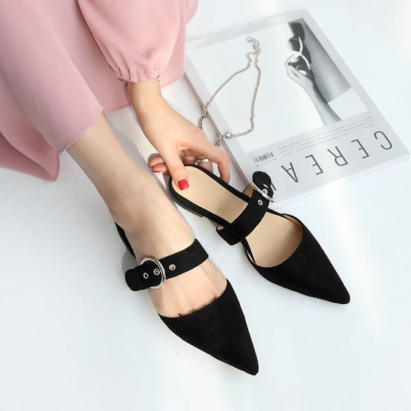 slippers brand- pointed to the feminine slippers wear of summer sandals with no heel down flat shoes lazy psik, Black
slippers brand- pointed to the feminine slippers wear of summer sandals with no heel down flat shoes lazy psik, Black