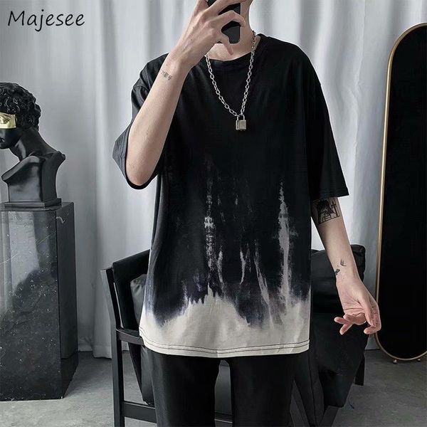 men's t-shirts men short sleeve tie dye o-neck japan style vintage tshirts all-match fashion baggy stylish harajuku male clothing ins, White;black
men's t-shirts men short sleeve tie dye o-neck japan style vintage tshirts all-match fashion baggy stylish harajuku male clothing ins, White;black
