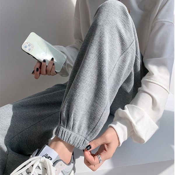 women's pants & capris sports waffle autumn winter high waist drawstring sweatpants casual solid loose harem warm for women, Black;white
women's pants & capris sports waffle autumn winter high waist drawstring sweatpants casual solid loose harem warm for women, Black;white