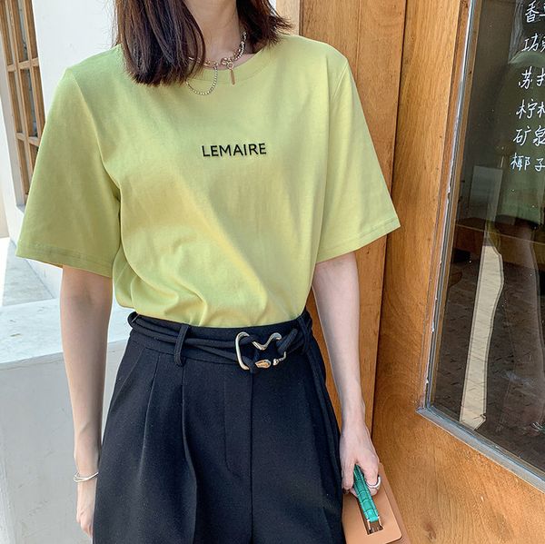 2021 new summer letter embroidered t-shirts solid color white cotton tees korean japan girls tee pnmw
2021 new summer letter embroidered t-shirts solid color white cotton tees korean japan girls tee pnmw
