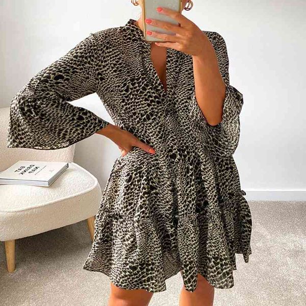 casual dresses women's flared sleeve dress summer half v neck mini ruffles derss printed vestidos office female clothing pa9g, Black;gray
casual dresses women's flared sleeve dress summer half v neck mini ruffles derss printed vestidos office female clothing pa9g, Black;gray