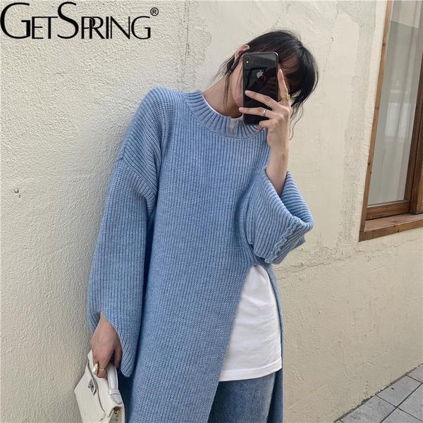 women's sweaters getspring women sweater temperament split knitted all match full sleeve pullovers loose ladies autumn winter 2021, White;black
women's sweaters getspring women sweater temperament split knitted all match full sleeve pullovers loose ladies autumn winter 2021, White;black