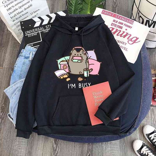 the cat hoodie women fashion kawaii korean harajuku sweatshirt pink female 90s cartoon clothes female hood oversized, Black
the cat hoodie women fashion kawaii korean harajuku sweatshirt pink female 90s cartoon clothes female hood oversized, Black