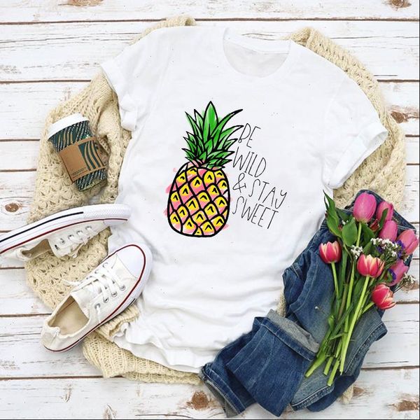 women graphic pineapple sweet cute fruit cartoon summer t shirt lady clothes womens clothing tee female t shirt, White
women graphic pineapple sweet cute fruit cartoon summer t shirt lady clothes womens clothing tee female t shirt, White