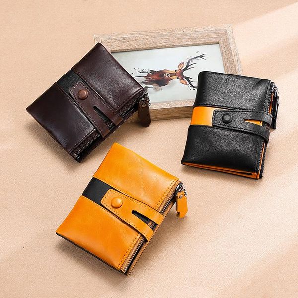 popular style selling double zipper leather wallet anti-theft brush rfid color men's head cowhide short wallet, Red;black
popular style selling double zipper leather wallet anti-theft brush rfid color men's head cowhide short wallet, Red;black