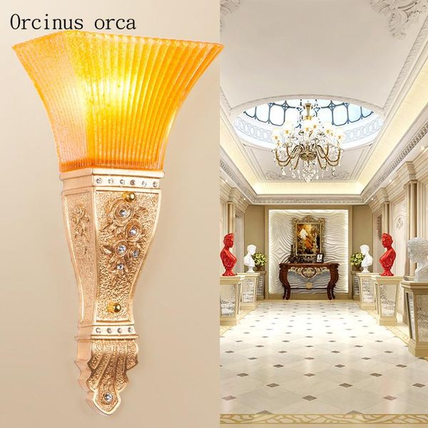 wall lamp european creative torch living room background bedroom bedside aisle modern warm resin
wall lamp european creative torch living room background bedroom bedside aisle modern warm resin