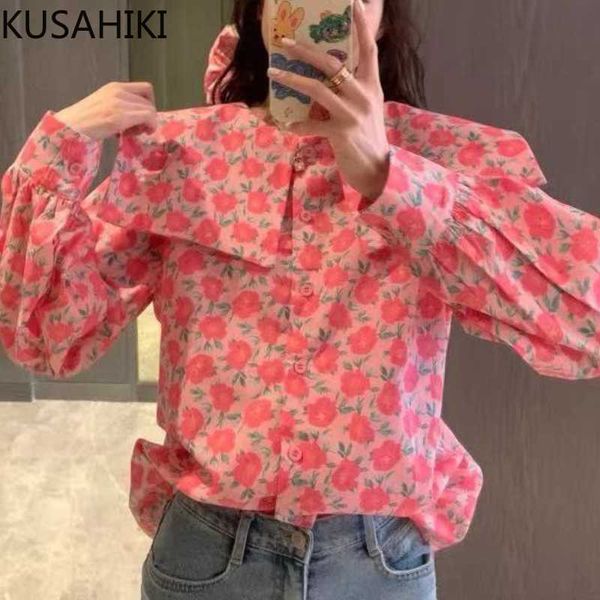 kusahiki floral womens causal turn-down collar lantern sleeve shirt korean sweet blusas mujer de moda 6h249 210602, White
kusahiki floral womens causal turn-down collar lantern sleeve shirt korean sweet blusas mujer de moda 6h249 210602, White