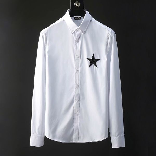 2021 new 100% algodo bordado estrela casual vestido de negcios camisa masculina marca camisas sociais 8fai, White;black
2021 new 100% algodo bordado estrela casual vestido de negcios camisa masculina marca camisas sociais 8fai, White;black