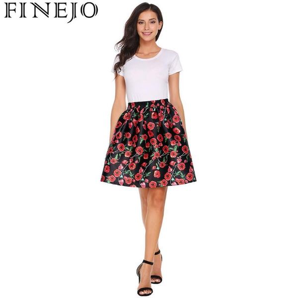 skirts finejo women skirt pleated elegant elastic high waist floral print casual party fashion autumn summer black
skirts finejo women skirt pleated elegant elastic high waist floral print casual party fashion autumn summer black