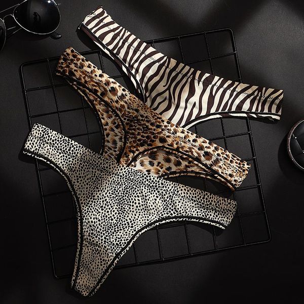 women's panties 2021plus size underwear leopard ice silk low waist seamless briefs thong 6colors t-back ladies g-string femme xl, Black;pink
women's panties 2021plus size underwear leopard ice silk low waist seamless briefs thong 6colors t-back ladies g-string femme xl, Black;pink