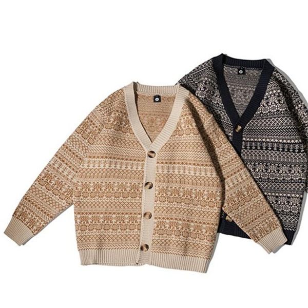 men's sweaters sweater cardigan british style thickened jacquard vintage ins autumn winter couple coat, White;black
men's sweaters sweater cardigan british style thickened jacquard vintage ins autumn winter couple coat, White;black